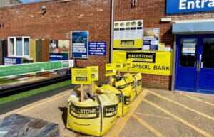 Hallstone bags in situ at Jewson Great Missenden