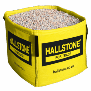 Hallstone Blossom Gravel Bulk Bag in a yellow Hallstone branded bag - Product Range